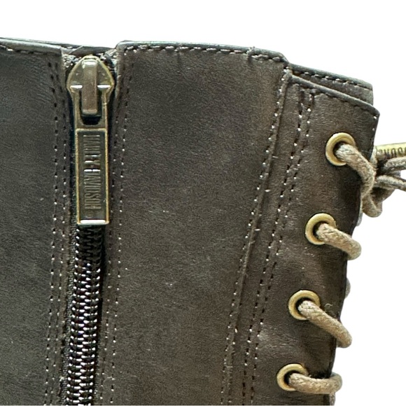 Harley-Davidson Shanna 7-Inch Dark Brown Leather Back Lace High Heel Boots - Picture 13 of 14